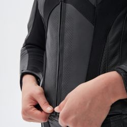 KURTKA MOTOCYKLOWA SKÓRZANA DAMSKA REBELHORN REBEL BLACK 