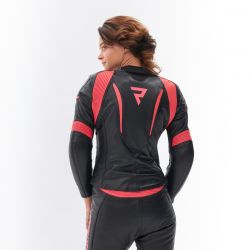 KURTKA MOTOCYKLOWA SKÓRZANA DAMSKA REBELHORN REBEL PINK BLACK 