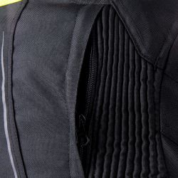 KURTKA MOTOCYKLOWA TEKSTYLNA DAMSKA OZONE SAHARA BLACK FLUO YELLOW 