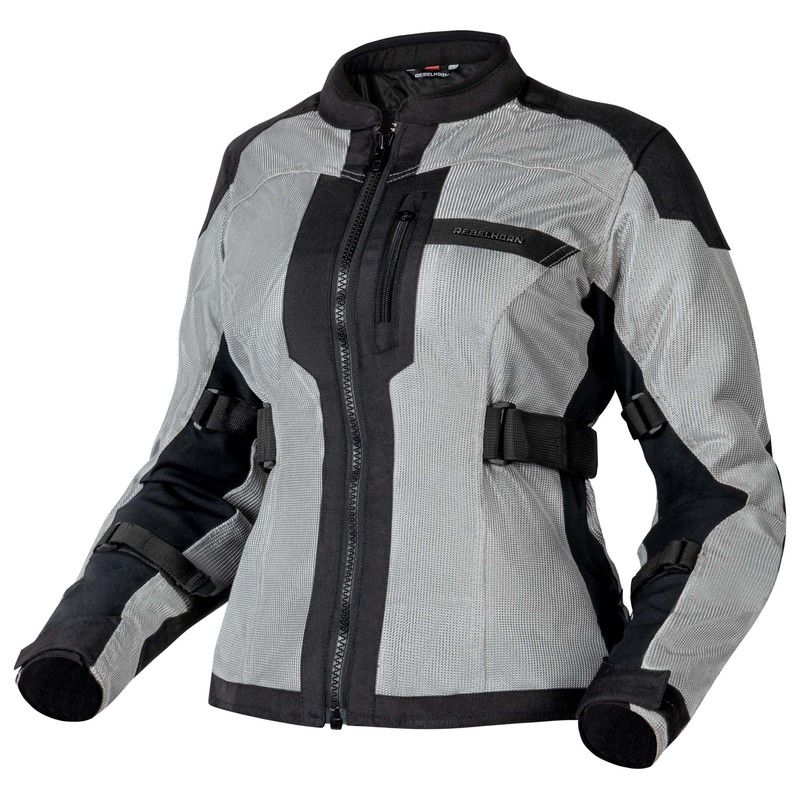 KURTKA MOTOCYKLOWA TEKSTYLNA DAMSKA REBELHORN SCANDAL 2 SILVER BLACK KURTKA MOTOCYKLOWA TEKSTYLNA DAMSKA REBELHORN SCANDAL 2 SILVER BLACK