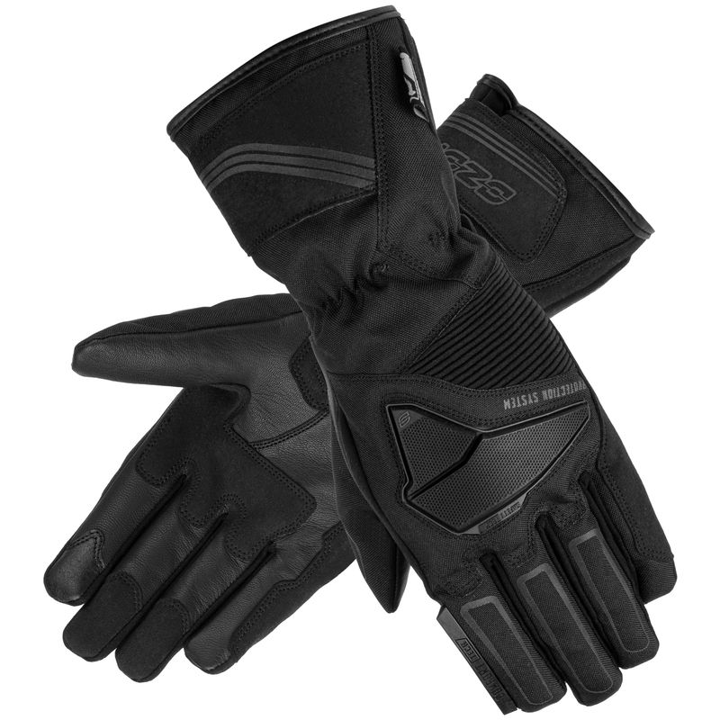RĘKAWICE MOTOCYKLOWE DAMSKIE OZONE TOURING WP BLACK 