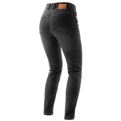 JEANSY MOTOCYKLOWE DAMSKIE REBELHORN BRONCO MONOLAYER WASHED BLACK 24/30