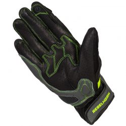 RĘKAWICE MOTOCYKLOWE DAMSKIE REBELHORN FLUX 2 BLACK FLUO YELLOW 