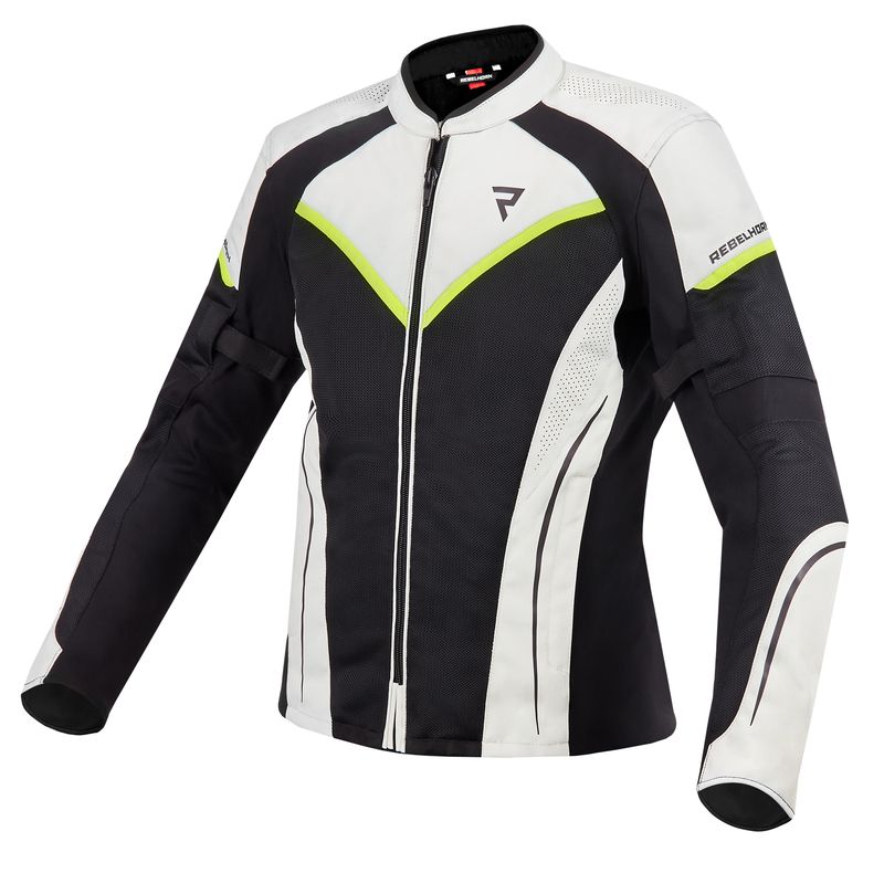 KURTKA MOTOCYKLOWA TEKSTYLNA DAMSKA REBELHORN FLUX BLACK ICE FLUO YELLOW KURTKA MOTOCYKLOWA TEKSTYLNA DAMSKA REBELHORN FLUX BLACK ICE FLUO YELLOW