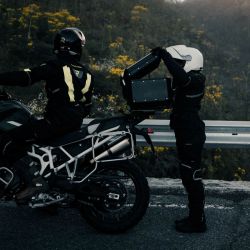KURTKA MOTOCYKLOWA TEKSTYLNA DAMSKA REBELHORN HARDY 2 GREY BLACK FLUO YELLOW 