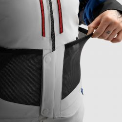 KURTKA MOTOCYKLOWA TEKSTYLNA DAMSKA REBELHORN HARDY 3.0 BLUE GREY RED 