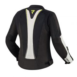 KURTKA MOTOCYKLOWA TEKSTYLNA DAMSKA REBELHORN HIFLOW 4 BLACK SILVER FLUO YELLOW 