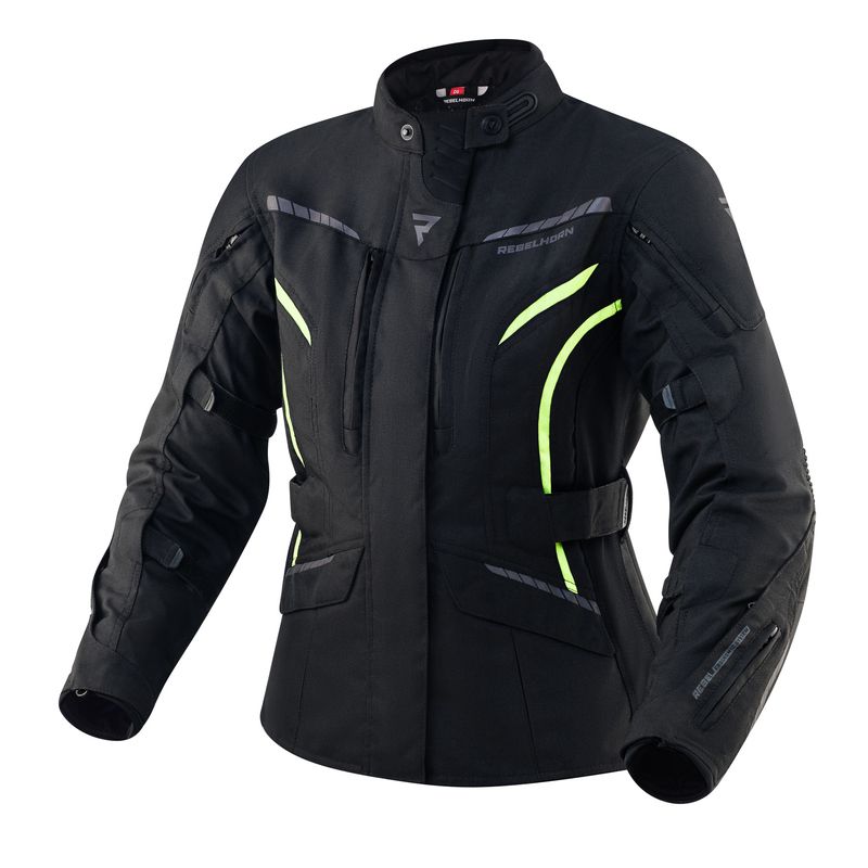 KURTKA MOTOCYKLOWA TEKSTYLNA DAMSKA REBELHORN HIKER 3 BLACK FLUO YELLOW KURTKA MOTOCYKLOWA TEKSTYLNA DAMSKA REBELHORN HIKER 3 BLACK FLUO YELLOW