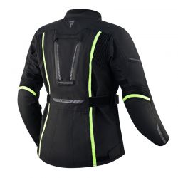 KURTKA MOTOCYKLOWA TEKSTYLNA DAMSKA REBELHORN HIKER 3 BLACK FLUO YELLOW 