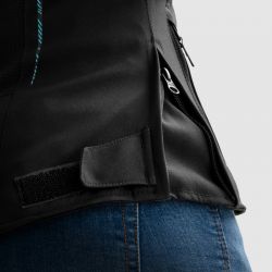 KURTKA MOTOCYKLOWA TEKSTYLNA DAMSKA REBELHORN JAX BLACK BLUE LAGOON 