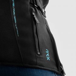 KURTKA MOTOCYKLOWA TEKSTYLNA DAMSKA REBELHORN JAX BLACK BLUE LAGOON 