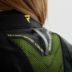 KURTKA MOTOCYKLOWA TEKSTYLNA DAMSKA REBELHORN JAX BLACK FLUO YELLOW 