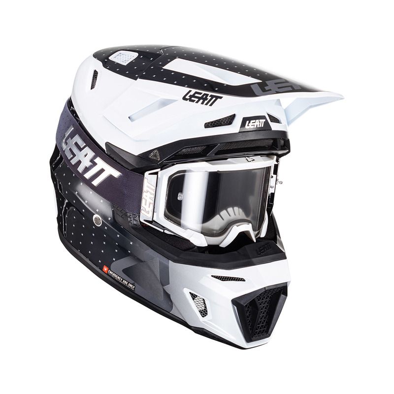 KASK Z GOGLAMI LEATT KIT MOTO 8.5 V24 BLACK/WHITE (57-58CM) 