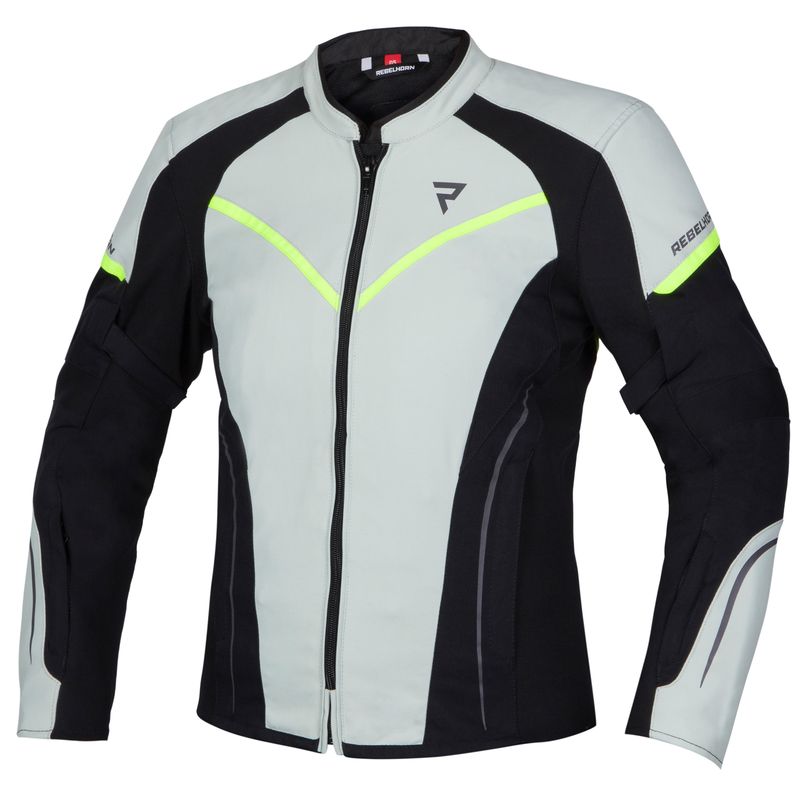 KURTKA MOTOCYKLOWA TEKSTYLNA DAMSKA REBELHORN LUNA BLACK ICE FLUO YELLOW KURTKA MOTOCYKLOWA TEKSTYLNA DAMSKA REBELHORN LUNA BLACK ICE FLUO YELLOW