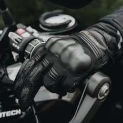 RĘKAWICE MOTOCYKLOWE DAMSKIE REBELHORN PATROL BLACK GREY 
