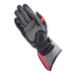RĘKAWICE MOTOCYKLOWE DAMSKIE REBELHORN REBEL BLACK WHITE FLUO RED 