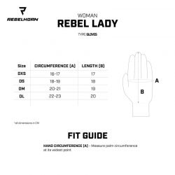 RĘKAWICE MOTOCYKLOWE DAMSKIE REBELHORN REBEL BLACK WHITE FLUO RED 