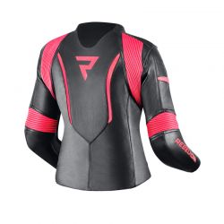 KURTKA MOTOCYKLOWA SKÓRZANA DAMSKA REBELHORN REBEL PINK BLACK 