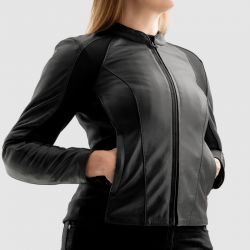 KURTKA MOTOCYKLOWA SKÓRZANA DAMSKA REBELHORN SIENA BLACK 