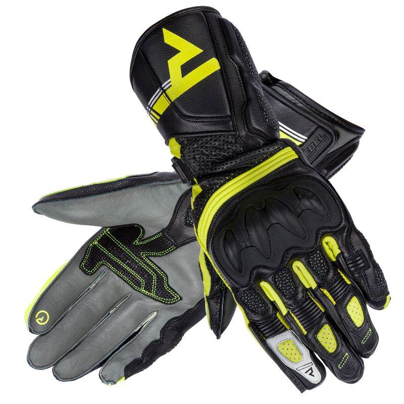 RĘKAWICE MOTOCYKLOWE DAMSKIE REBELHORN ST LONG BLACK GREY FLO YELLOW RĘKAWICE MOTOCYKLOWE DAMSKIE REBELHORN ST LONG BLACK GREY FLO YELLOW