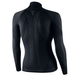 KOSZULKA TERMOAKTYWNA Z DŁUGIM RĘKAWEM DAMSKA REBELHORN THERM 2 BLACK GREY 