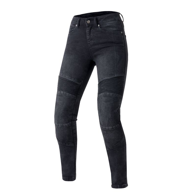 JEANSY MOTOCYKLOWE DAMSKIE OZONE AGNESS 2 WASHED BLACK 24/30
