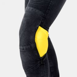 JEANSY MOTOCYKLOWE DAMSKIE OZONE AGNESS 2 WASHED BLACK 24/30