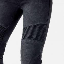 JEANSY MOTOCYKLOWE DAMSKIE OZONE AGNESS 2 WASHED BLACK 24/30