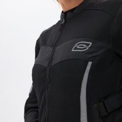 KURTKA MOTOCYKLOWA TEKSTYLNA DAMSKA OZONE DART BLACK 