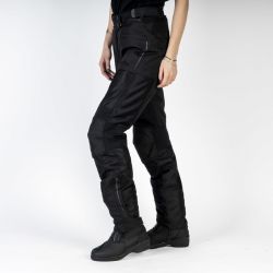 SPODNIE MOTOCYKLOWE TEKSTYLNE DAMSKIE OZONE FLOW BLACK 