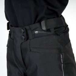 SPODNIE MOTOCYKLOWE TEKSTYLNE DAMSKIE OZONE FLOW BLACK 