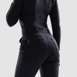 JEANSY MOTOCYKLOWE DAMSKIE OZONE JANE JOGGER FIT BLACK 24/30
