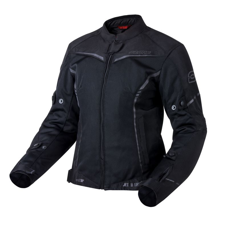 KURTKA MOTOCYKLOWA TEKSTYLNA DAMSKA OZONE JET 2 BLACK 