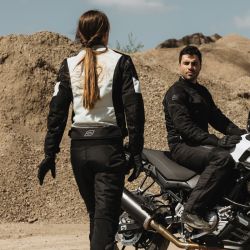 KURTKA MOTOCYKLOWA TEKSTYLNA DAMSKA OZONE JET 2 BLACK 