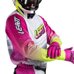 ZESTAW OFFROADOWY (BLUZA I SPODNIE) LEATT RIDE KIT MOTO 3.5 RETRO PINK XS/US28/EU46