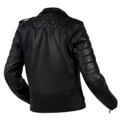 KURTKA MOTOCYKLOWA SKÓRZANA DAMSKA OZONE RAMONES MODERN MATT BLACK 