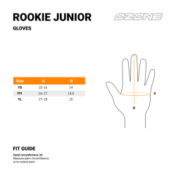 RĘKAWICE MOTOCYKLOWE JUNIOR OZONE ROOKIE 2 BLACK 