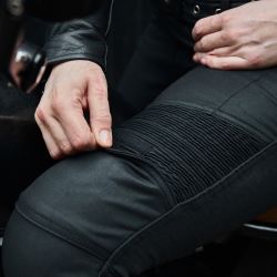 JEANSY MOTOCYKLOWE DAMSKIE OZONE ROXY WAXED BLACK 24/30