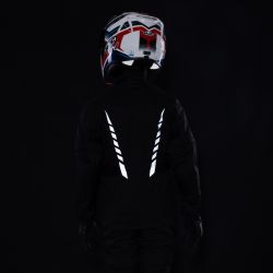KURTKA MOTOCYKLOWA TEKSTYLNA JUNIOR OZONE SAHARA BLACK 