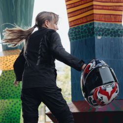 KURTKA MOTOCYKLOWA TEKSTYLNA JUNIOR OZONE SAHARA BLACK 