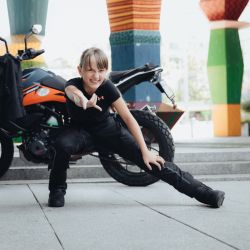 SPODNIE MOTOCYKLOWE TEKSTYLNE JUNIOR OZONE UNION BLACK 