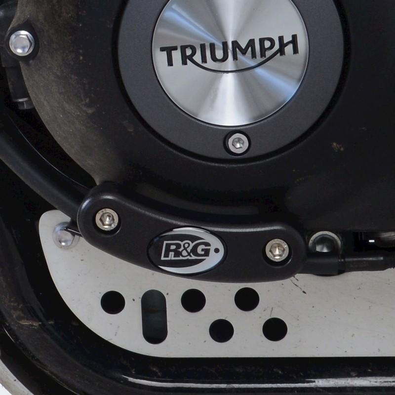 SLIDERY SILNIKA, TRIUMPH SCRAMBLER 1200 XC/XE 19-, LEWA STRONA, BLACK