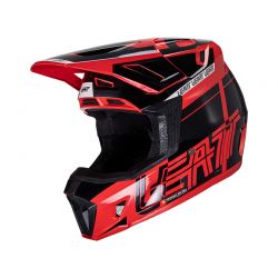 KASK Z GOGLAMI LEATT KIT MOTO 7.5 V24 RED (55-56CM) 