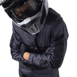 ZESTAW OFFROADOWY (BLUZA I SPODNIE) LEATT MINI JUNIOR RIDE KIT 3.5 V26 STEALTH BLACK/GREY XXS/EU100