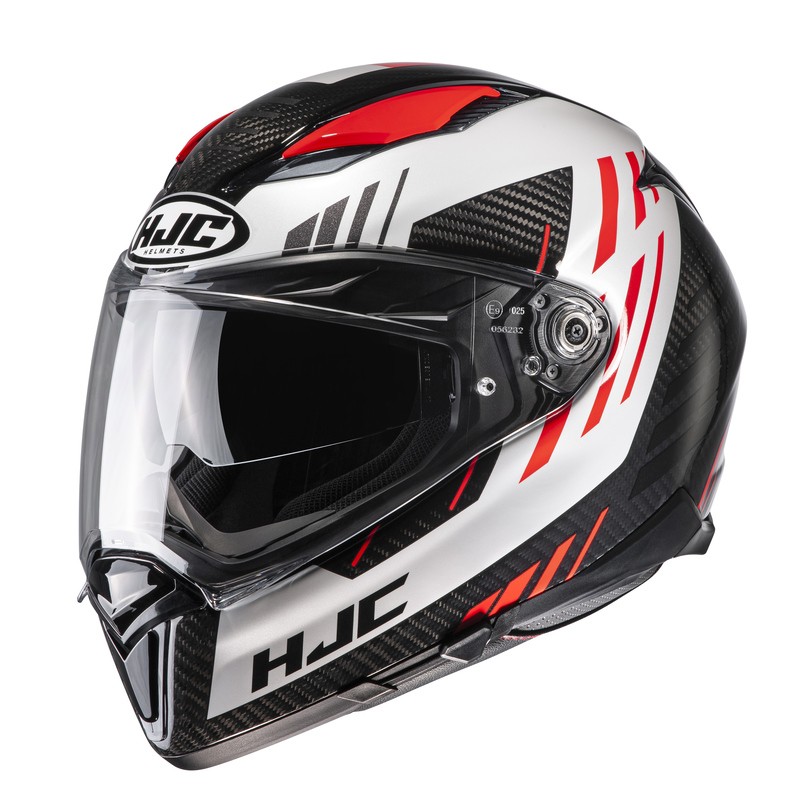 KASK HJC F70 CARBON KESTA BLACK/WHITE/RED XS