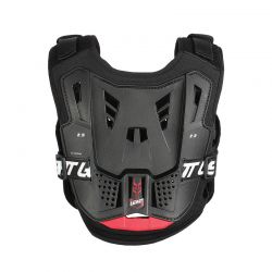 BUZER JUNIOR LEATT MINI PROTECTOR 2.5 BLACK RED (110-134CM)