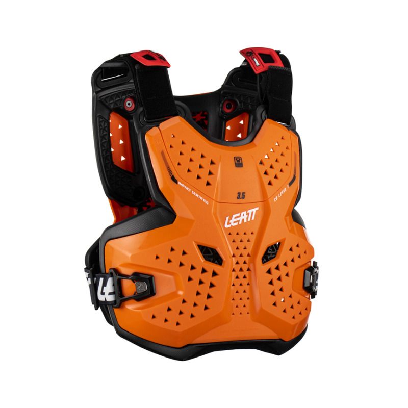 BUZER JUNIOR LEATT PROTECTOR 3.5 ORANGE BLACK (147-159CM) 