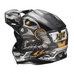 KASK MOTOCYKLOWY HJC C50 MECHA BEAST BLACK GREY 