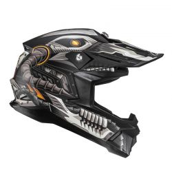 KASK MOTOCYKLOWY HJC C50 MECHA BEAST BLACK GREY 