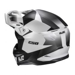 KASK MOTOCYKLOWY HJC C50 SLIDE WHITE BLACK 